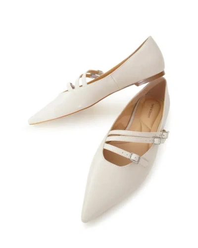 Belle & Bloom Begin Again Buckled Flat In Neutral