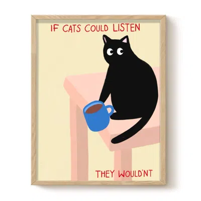 The Paper Tail If Cats Could Listen - Art Print - Medium