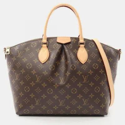 Pre-owned Louis Vuitton Boëtie Nm Mm Handbag Coated Canvas And Leather Monogram Brown