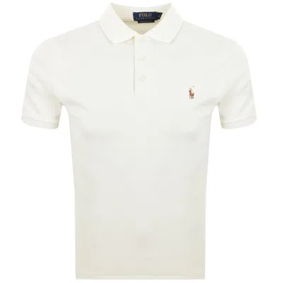 Ralph Lauren Cotton Polo Shirt With Short Sleeves And Collar In White