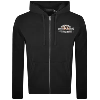 Ralph Lauren Full Zip Hoodie Black In Black