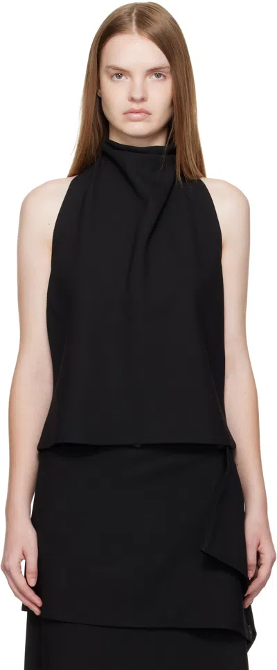 La Collection Black Jeanne Top In Black
