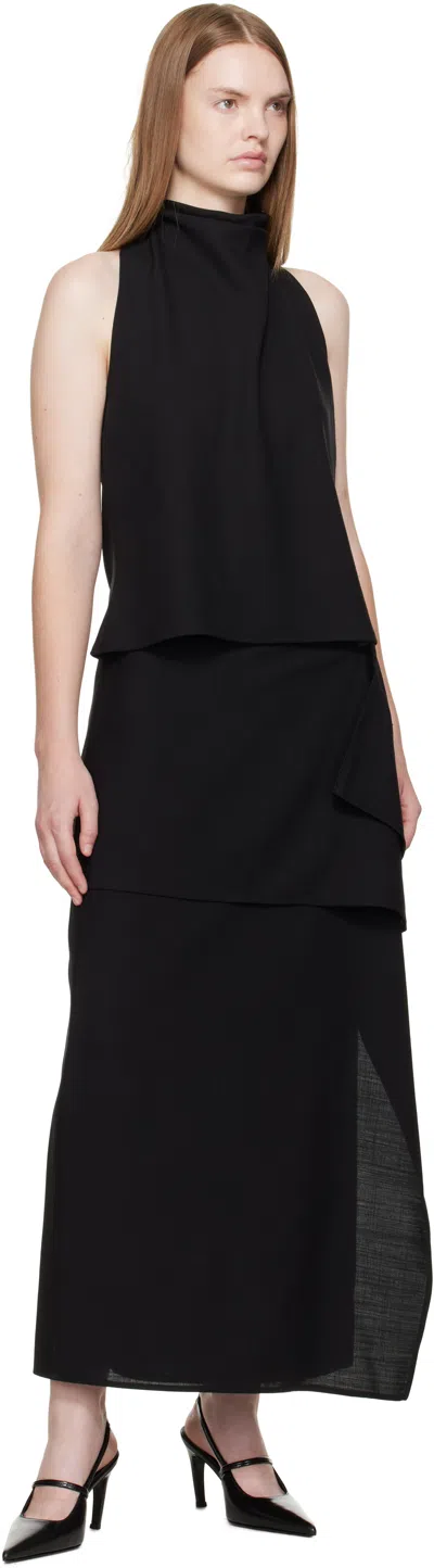 La Collection Black Jeanne Top In Black