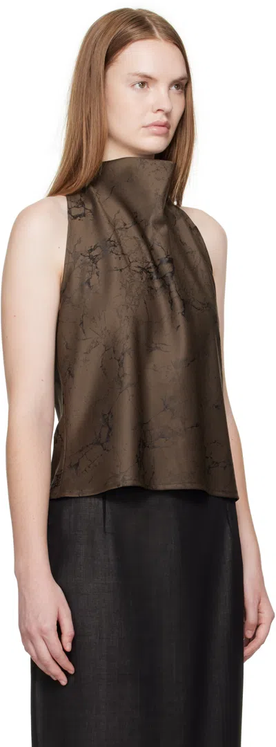La Collection Brown Jeanne Top In Brown