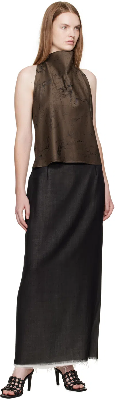 La Collection Brown Jeanne Top In Brown