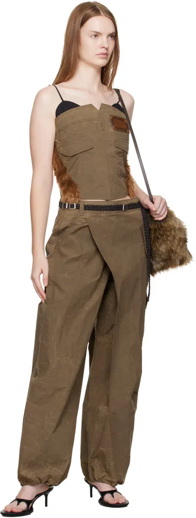 Andersson Bell Trouser Custom Bustier Top In Brown