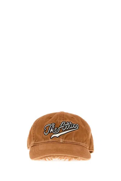 Attico Embroidered-logo Baseball Cap In Brown