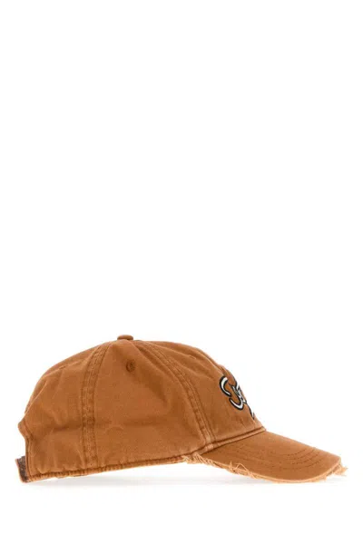 Attico Embroidered-logo Baseball Cap In Brown