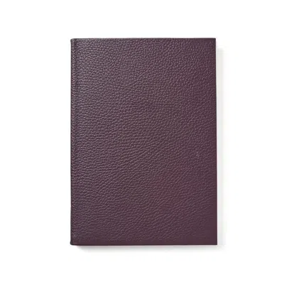 Aspinal Of London A5 Leather Bound Notebook In Brown