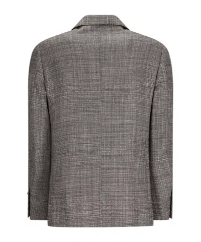 Lardini Patch-pocket Blazer In Gray
