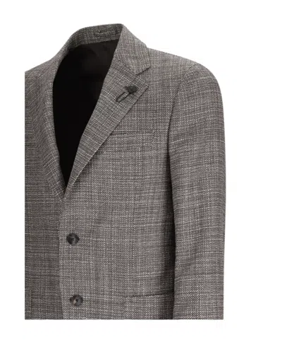 Lardini Patch-pocket Blazer In Gray