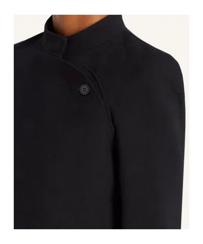 Courrèges Heritage Crepe Cropped Blazer Jacket In Black