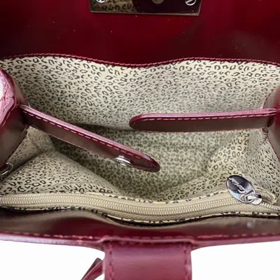 Pre-owned Cartier Panthère Bordeaux Leather Shoulder Bag ()