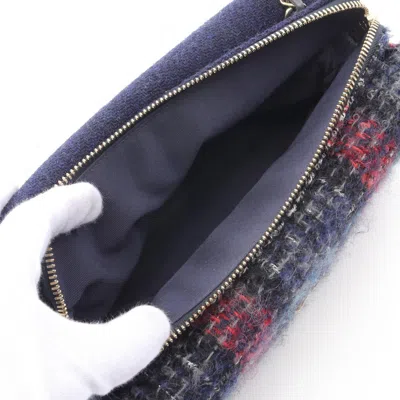 Pre-owned Chanel Multi-color Navy Tweed Leather Shoulder Bag ()