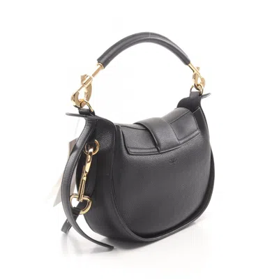 Chloé Black Leather Shoulder Bag
