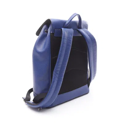 Pre-owned Coach Blue Leather Backpack ()