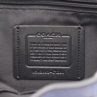 Pre-owned Coach Blue Leather Backpack ()