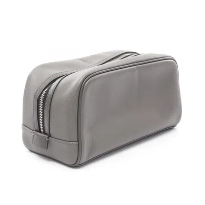Pre-owned Coach Gray Leather Clutch Bag ()