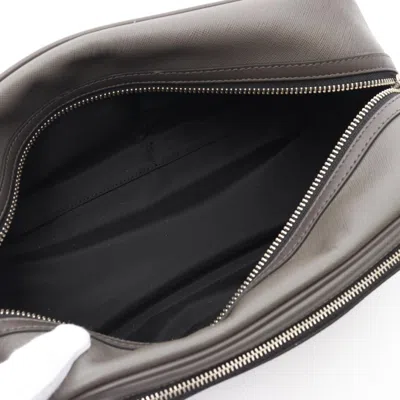 Pre-owned Coach Gray Leather Clutch Bag ()