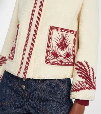 Etro Bouclé-effect Tweed Jacket In Neutral