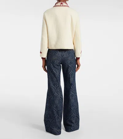 Etro Bouclé-effect Tweed Jacket In Neutral