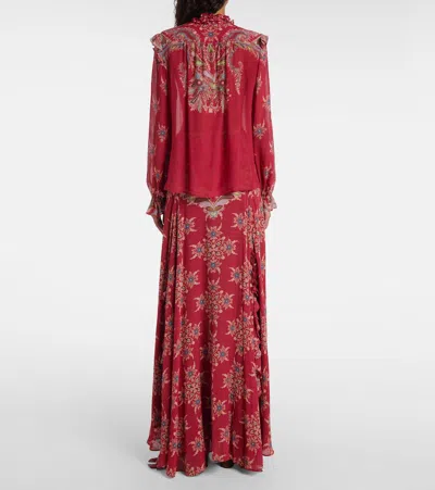 印花厚绉纱女式上衣