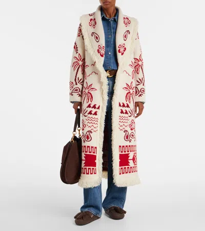 Alanui Glimpse Of Eden Coat In Multi