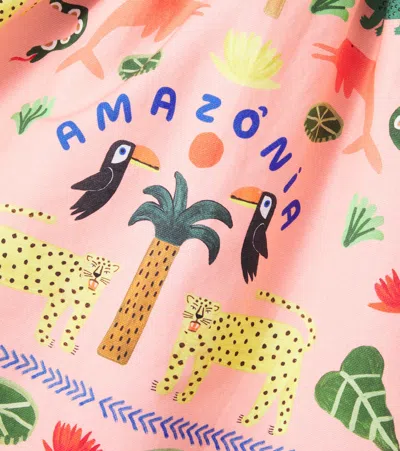 LENÇO ANIMALIA印花棉质连衣裙