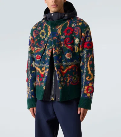 花卉羊毛提花夹克