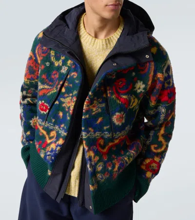 花卉羊毛提花夹克