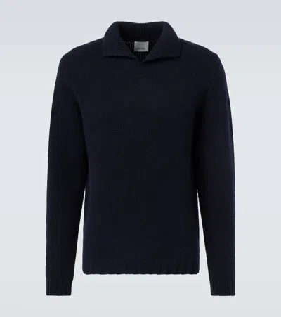 羊毛与羊绒POLO衫式毛衣