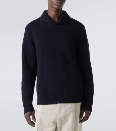 羊毛与羊绒POLO衫式毛衣