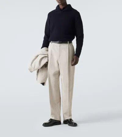 羊毛与羊绒POLO衫式毛衣