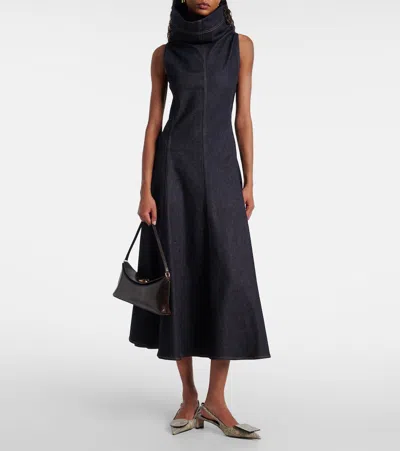 DUELO蛇纹效果皮革露跟高跟鞋