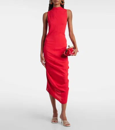 Jacquemus Cubisto Leather-trimmed Mesh Mules In White