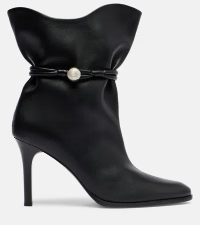 Isabel Marant Lolya Leather Boots In Black