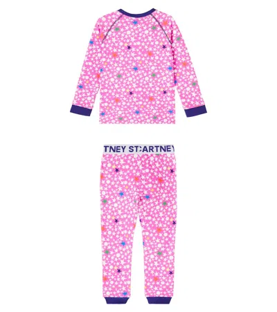 Stella Mccartney Kids Pink Star-print Ski Set In Pink