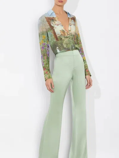 Alice And Olivia Eloise Button Down Blouse In Multi In Multi