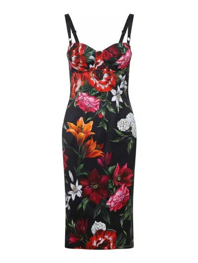 Dolce & Gabbana Midi Dress In Multi