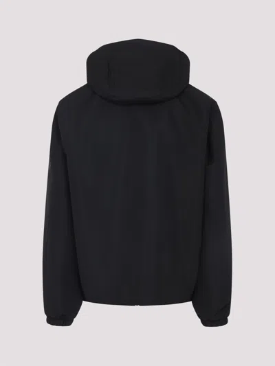 Givenchy Drawstring Hooded Windbreaker Jacket In Blue