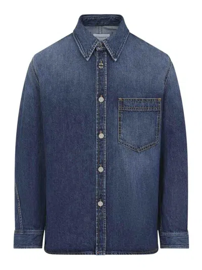 Givenchy Classic Denim Shirt With Button-up Front In Blue