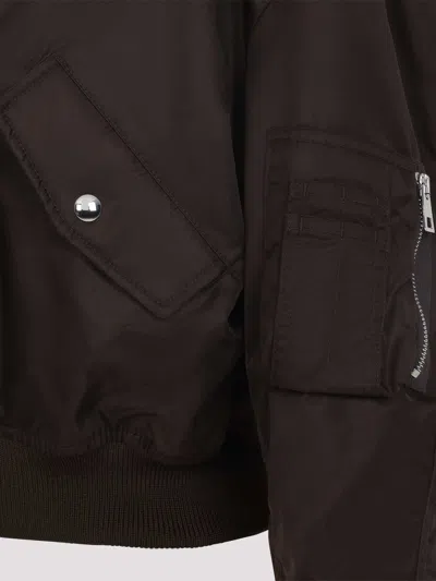 Givenchy Cropped Flap Pocket Jackets With High Collar In Brown
