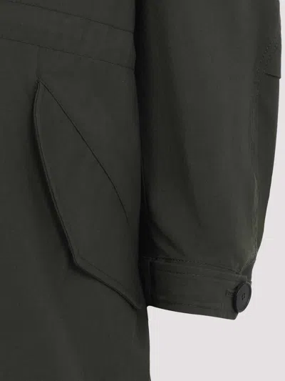 Givenchy Cotton Jacket With Back Slit And Drawstrings In Brown