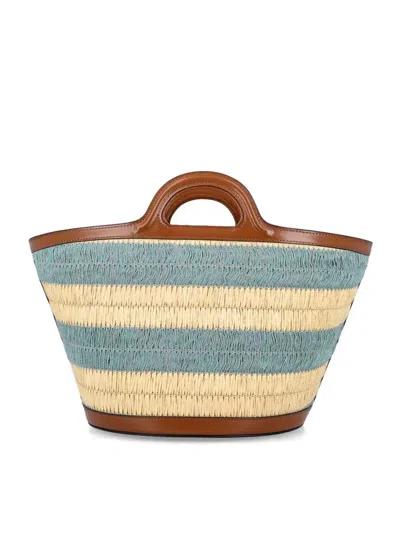 Marni Women's Tropicalia Raffia-effect Small Bag In Multi