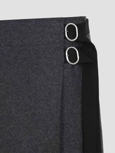 Jil Sander Tailored High-waisted Maxi Skirt With Aesthetic In Gray