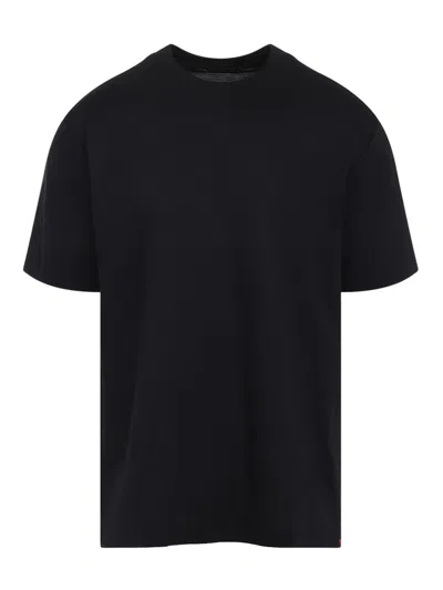 Kiton Short Sleeve Crew Neck T-shirt Design In Black