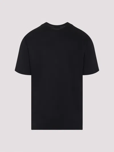 Kiton Short Sleeve Crew Neck T-shirt Design In Black