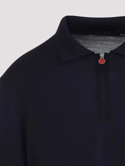 Kiton Navy Blue Polo Shirt