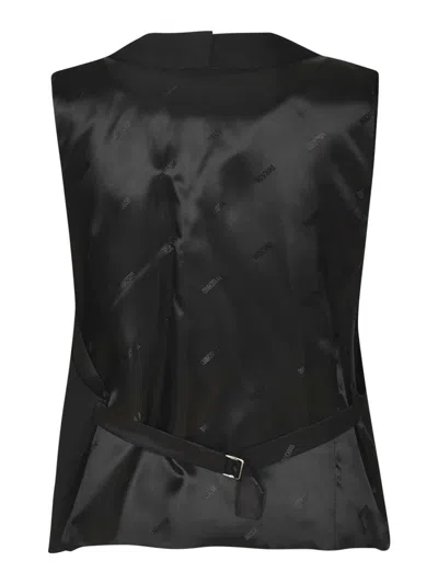Moschino Scoop-neck Waistcoat In Black
