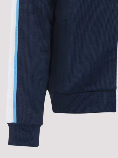 Casablanca Pique Truck Jacket In Blue